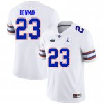 Men's Florida Gators #23 Demarkcus Bowman NCAA Nike White Authentic Stitched College Football Jersey KRL7062OQ